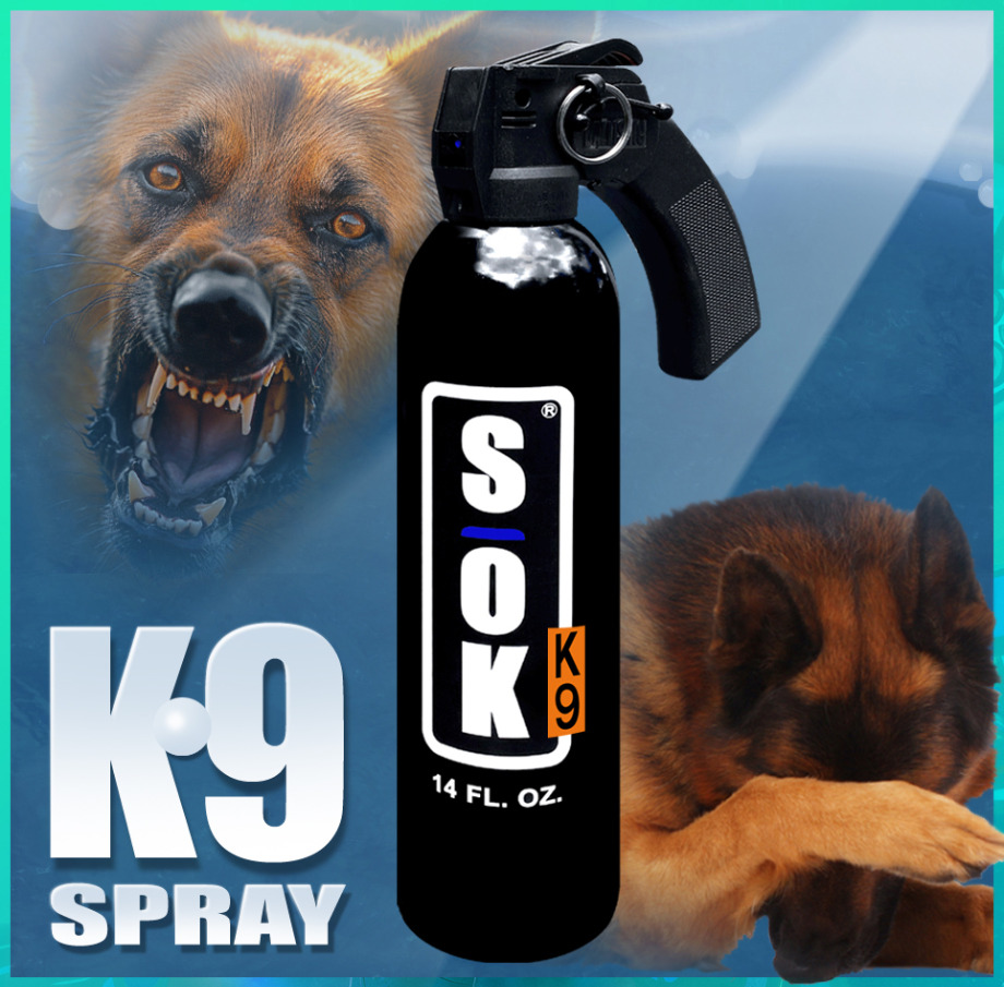 SOK K9 Defense Spray With Trigger 14 FLOZ Lethal Defense Alternative 