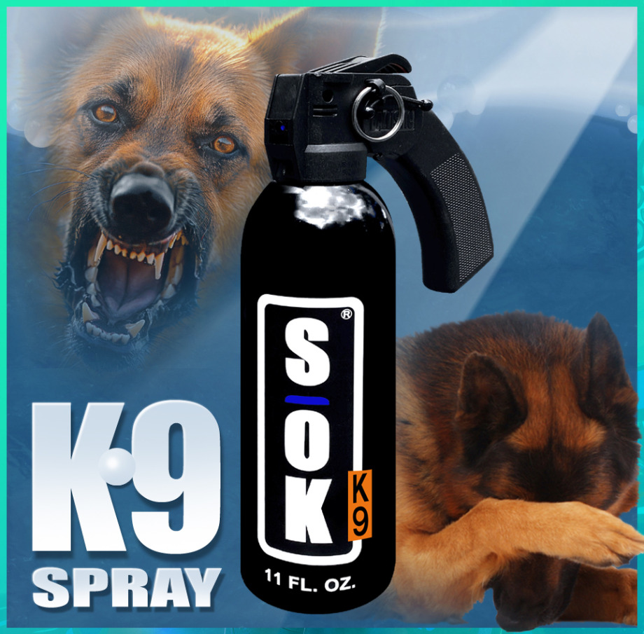 SOK K9 Defense Spray With Trigger 11 FLOZ Lethal Defense Alternative 