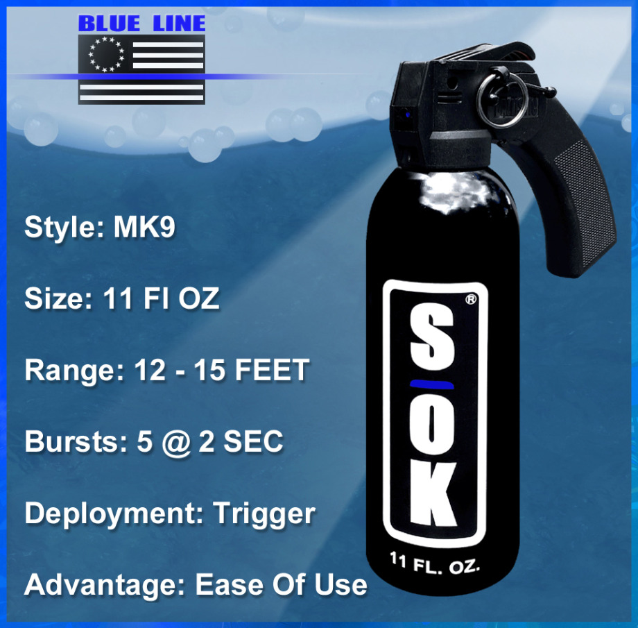 SOK Defense Spray With Trigger 11 FLOZ Lethal Defense Alternative 